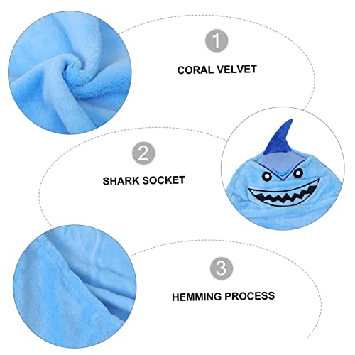 Hooded Bathrobe Coral Fleece Breathable Soft Towel for Cute Cartoon Design Quick Drying for Bathing Pool and Swim for Boys4