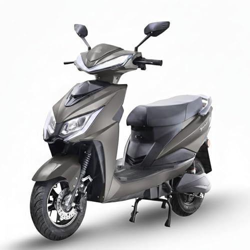 Image of Ryoto Electric Scooter Non RTO Lithium-ion, Top Speed: Approx. 25-30 km /h, Range (Mileage): Approx. 70-90 km per Charge, Waterproof Electrical Bike Scooty (Grey)
