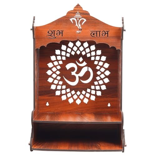 Sehaz Artworks Wall Mount Puja Mandir for Home | Pooja Mandir for Home Big Size | Wooden Temple |Pooja Stand