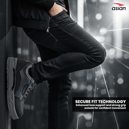 Image of ASIAN Nexus-02 Men's Casual Sneakers | Trendy Lace-Up Design | Lightweight Comfort, Premium Finish & Anti-Slip Sole for Daily Use