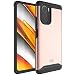 Produktbild TUDIA DualShield kompatibel für Xiaomi Poco F3 Hülle/Mi 11i/Mi 11X/Redmi K40 Hülle, [Merge] Stoßfestes Dual-Layer Dünn Hart TPU Militär Grade Schutzhülle für Poco F3 5G Hülle - RotGold