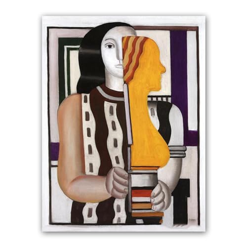 Impression sur Toile d'art Abstrait Moderne 40x50cm - Affiche Décoration Murale Femme