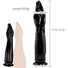 BDSMJOY Extra Groß Analdildo Φ 7,5 CM,riesen Analplug XXL mit Saugnapf Buttplug Analspielzeuge Fisting Sexspielzeug erotisches Sex Spielzeug ab 18 für Paare Frauen Männer extrem (Schwarz) #1