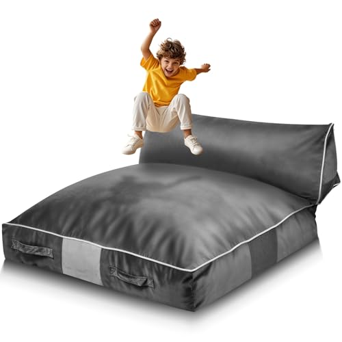 VEVOR Crash Pad, 5 x 4.5 ft Crash Pad for Kids Sensory with Foam Blocks and Washable Cover, Large Soft Foam Landing Zone Giant Pillow Mat, Sensory Room Equipment for Children Jumping, Relaxing & Play