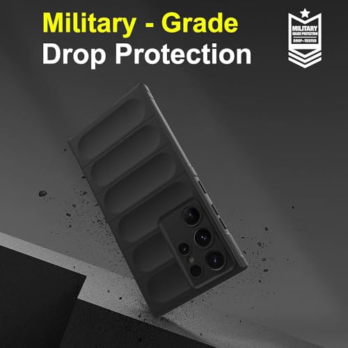 Image of amazon basics Mobile Cover for Samsung Galaxy S24 Ultra 5G | Full Camera Protection | Liquid Silicon Case | Flexible Bumper Case for Samsung Galaxy S24 Ultra 5G (Black)