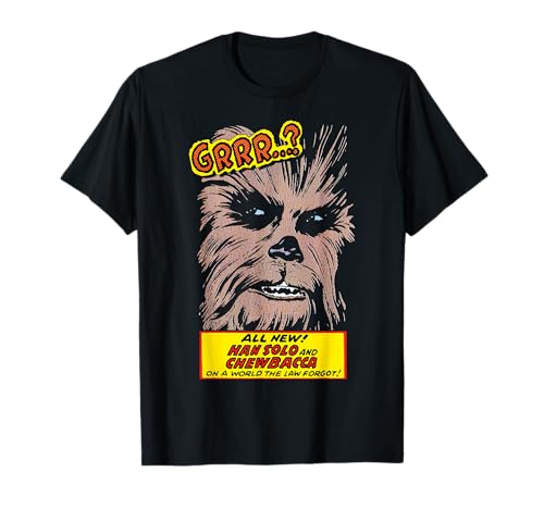 T-shirt Star Wars Chewbacca Comic à offrir en cadeau original pour fan de science-fiction