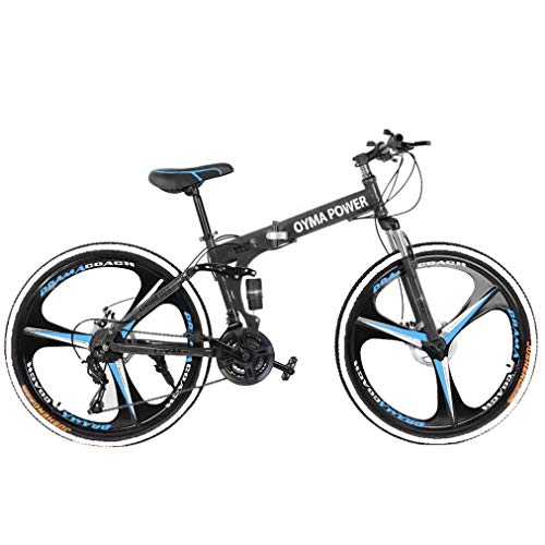 Adult Mountain Bike, Unisex Folding Outdoor Bicycle, 26in Folding Mountain Bike for Men and Women Outdoor Racing Cycling-&#x3010;U.S. Shipping&#x3011; (A) Iowa 