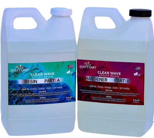 Amazing Epoxy Resin 1-Gallon Resin Kit of Resin and Hardener Combined Clear Epoxy for Jewelry Making and Coating Perfect for DIY Arts and Crafts Super Gloss Finish