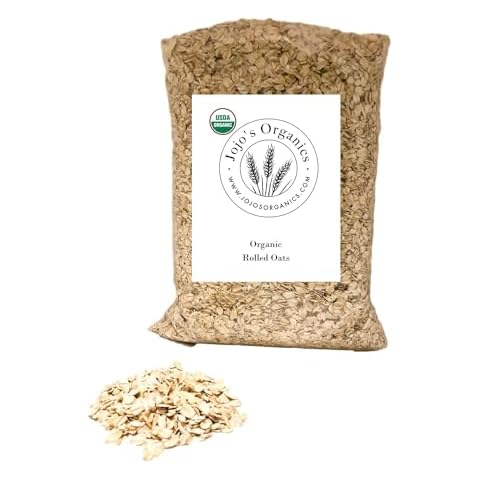 Jojo's Certified Organic Non-GMO Rolled Oats 6 lbs Bulk Cereal Oatmeal Food Cover