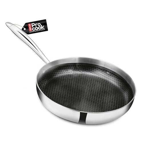 Image of MILTON Pro cook Induction Cookware & Gas Stove Friendly Triply Hexa Tech Mini Fry Pan 18 cm | German GREBLON C3+ Non-Stick Coating | Durable Honeycomb Fry Pan | Fast & Even Heating | 3 Year Warranty