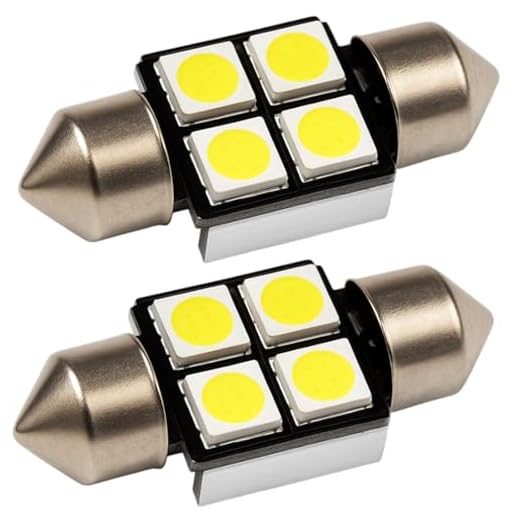 LED 12V Soffitten 31 mm weiß Innenraum Ersatz Beleuchtung warmweiß kaltweiß blau rot grün (kaltweiß, 2 Stück)