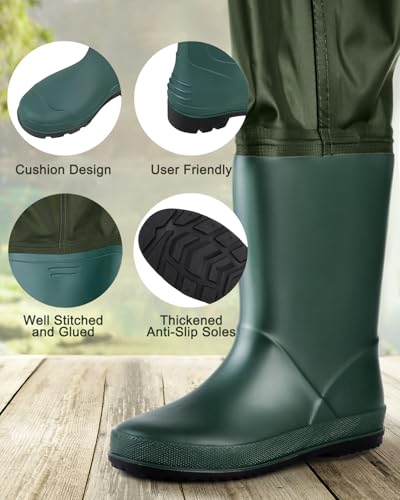 Image of Magreel Chest Waders for Kids Boys Youth with Boots Waterproof for Fishing