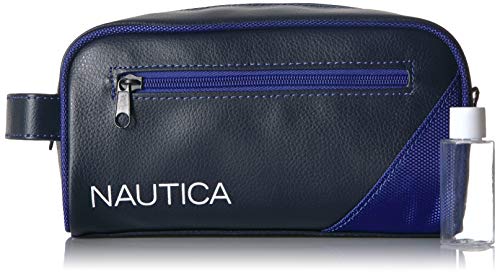 Nautica Men's Top Zip Travel Kit Toiletry Bag Organizer, Royal Blue, One Size #TOP5