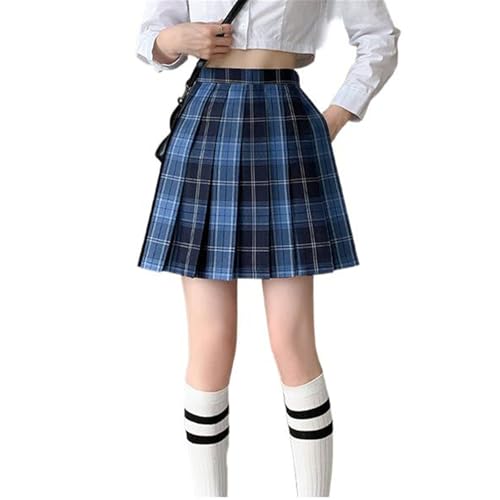 Women's Thermal Lined High Waisted Wool Pleated Skirt Slim Fit