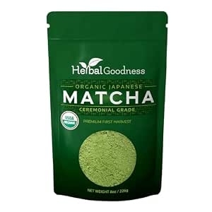 Amazon.com: Matcha Organic Green Tea Powder - Japanese Ceremonial Grade ...