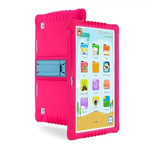 10,1 tum barn Surfplatta, 2 GB RAM 32 GB Android-surfplatta, IPS ögonskydd HD-pekskärm, med Kid-Proof-fodral
