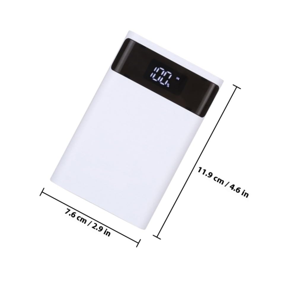 Chargeur de batterie 18650 rapide boîtier nomade double USB noir - 2