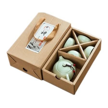 Set Da Tè Kung Fu In Porcellana - Teiera E 6 Tazze Con Design Cinese, Ideale Regalo - Foto 7