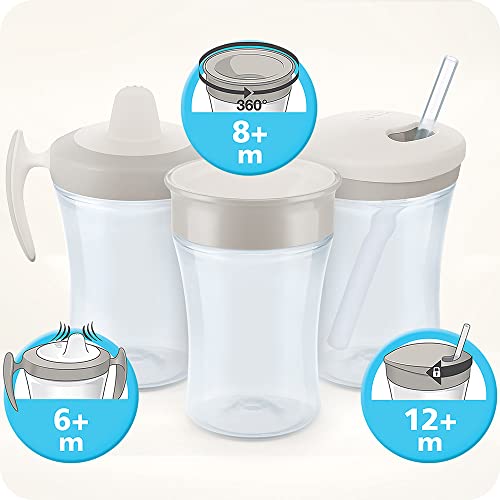 NUK Magic Copo Antivazamento 360° Boy, 230 ml, Azul