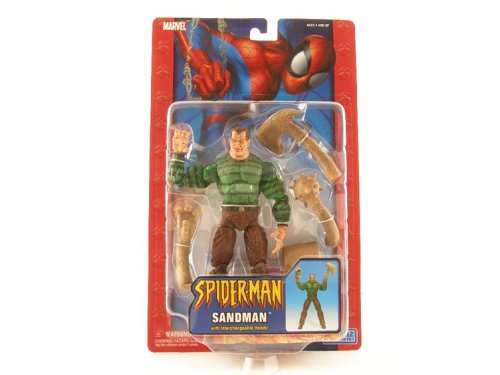 Marvel The Amazing Spider-Man Action Figure Sandman with Interchangeable Hands