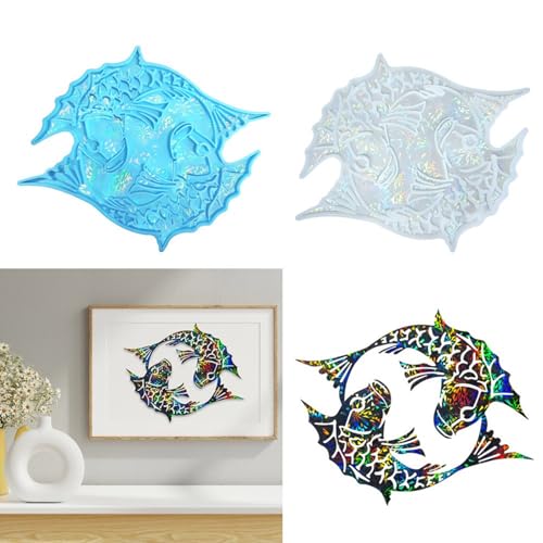 Moule holographique pour résine époxy réutilisable pour décoration de bureau - 3