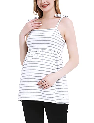 Lot De 2 Débardeurs Allaitement Motherhood Maternity - Taille M - Noir/Gris Et Rose