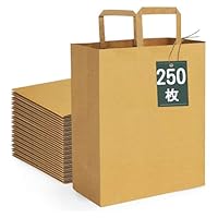 Amazon | KEYBOX【200枚 Mサイズ】手提 紙袋 平手紐 宅配袋 梱包紙袋