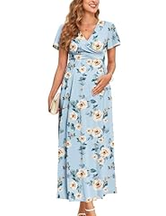 1. Ruffle Sleeve, Floral Light Blue