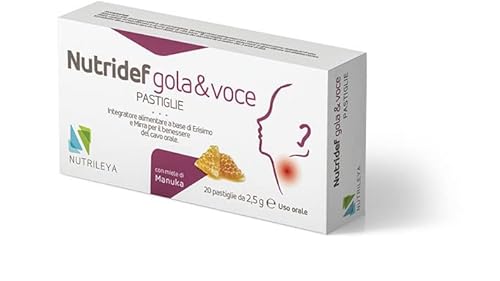 NUTRIDEF GOLA & VOCE CON MIELE DI MANUKA 20 PASTIGLIE