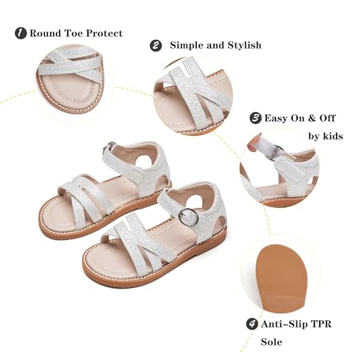 Image of Kiderence Toddler Girls Sandals Little Girls Kids Shoes Girls Sandals Toddler