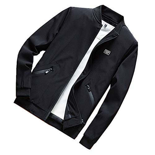 Image of GODGETS Vintage Jacket Adults Unisex Mens Ladies Womens Harrington Classic Retro Lining Coat Top Plus Size Black L