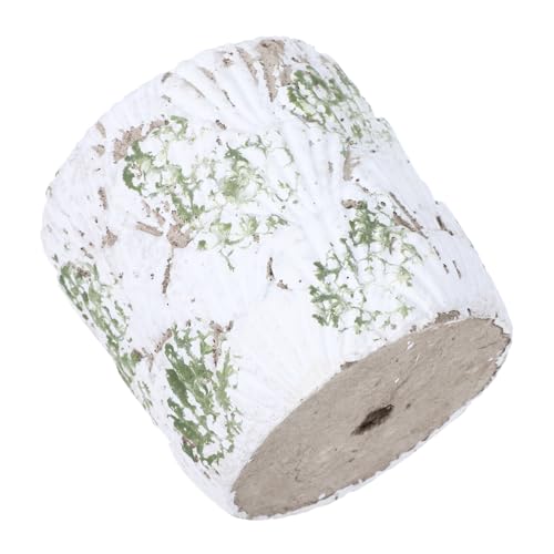 DIKACA Maceta para Suculentas Maceta De Flores Artificiales Maceta De Planta Maceta Maceta Almohadillas Especiales Maceta De Concha Maceta para Plantar Maceta Jugosa Cemento Light Grey