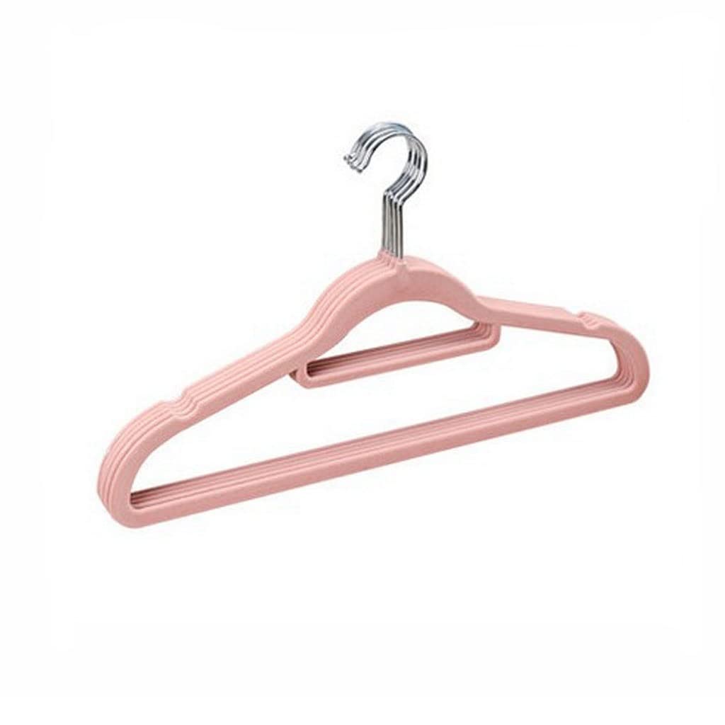 HCZKIUJY 20 Pack Coat Hangers Light-transmitting Flocking Hanger Multi-functional Plastic Non-slip Hanger hangers for clothes non slip