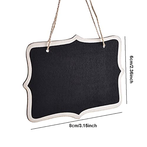 Mini lavagnette da appendere in legno, 15 x 8 x