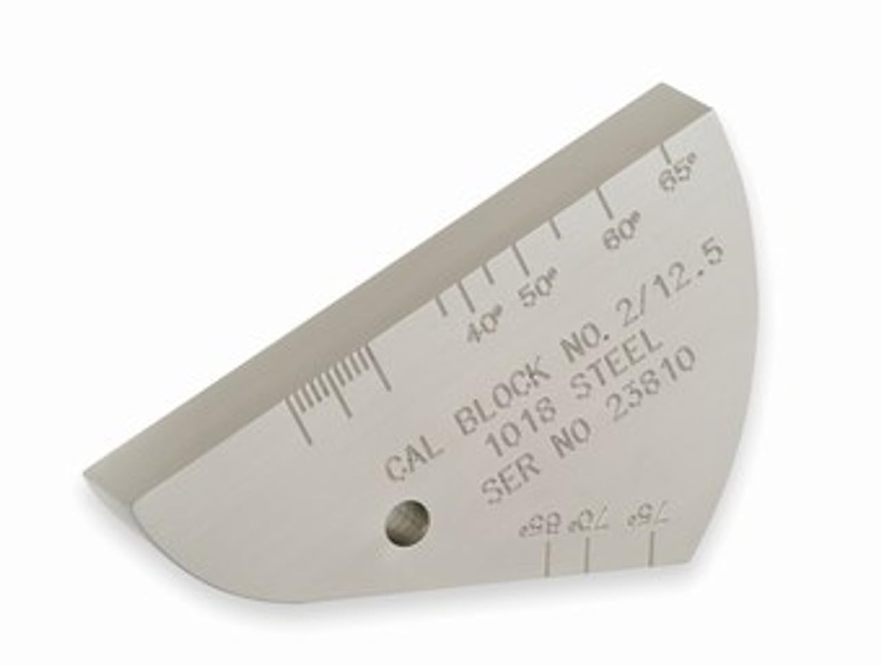 Ultrasonic Calibration Blocks for Ultrasonic Flaw Detection Equipment with Range 35 to 75 Degrees 25mm and 50 mm Radius 1.5mm Hole Width 12.5mm