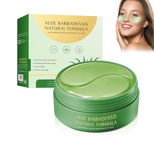 #VerdientProvisionen<br>Augenpads 60 PCS Eye Pads Augenpads Gegen Augenringe Deep Hydration Feuchtigkeitsspendende Eye Pad Mask Kollagen Hydrogel Anti Aging Hyaluronsäure Augenmaske Dunkle Augenringe Entfernen (Grün25101307)