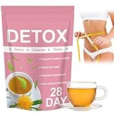 28 Tage Detox Tee, Natüirlich Entwässerungstee, Enthält Oolong-Tee-Extrakt und Pfirsich-Extrakt, Natürliche, Fördert den Stoffwechsel