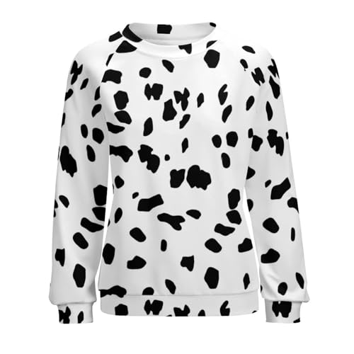 Sweat-shirt imprimé doux et confortable avec manches longues d'hiver