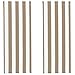 GORGECRAFT 2pz Sedie da Spiaggia con Tracolla per Patio in Tela Marrone Chiaro Sedie con Tracolla di Ricambio per Sedie da Esterno in Tessuto di Ricambio 116x42cm Sedia Reclinabile Portatile immagine