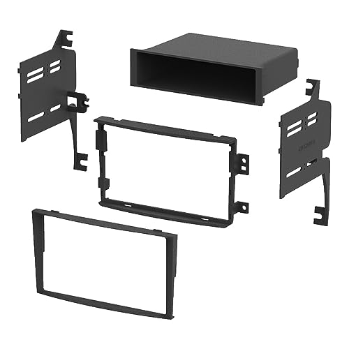 Double DIN Car Stereo Radio Installation Dash Kit with Full Size Pocket Compatible with Nissan 350Z (Dash Kit) 2006 2007 2008