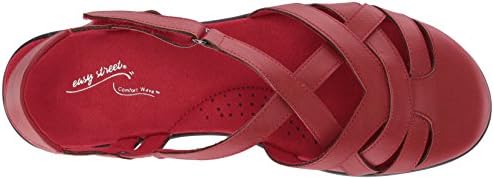Easy Street Women's Garrett Flat Sandal, red, 8.5 Wide | Image 4