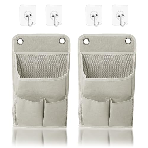 Tiiyee 2 Stück Hängeorganizer mit 4 Haken, Hängeregal Hängende...