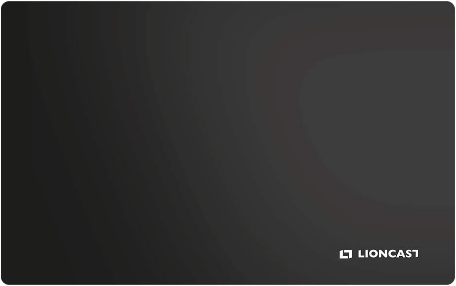 Lioncast Gaming Mouse pad of, Size S, M, L & XL 400 x 250mm, Hartplastik - Nero