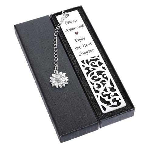 Dimeho Retirement Gifts for Women, Happy Retirement Bookmark Retirement Gift for Coworker Employee Leader Friends Happy Retirement Enjoy The Next Chapter Bookmark Going Away Gifts for Colleagues