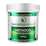 METHOCEL (Methylcellulose) 500g HERSTELLUNG WARMER GELE, DIE IM MUND SCHMELZEN (DEUTSCHE ETIKETTEN UND ANLEITUNGEN)