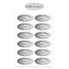 Silver Foil Autographed Label Stickers 1 x 2 Inch Oval Autographed by The Author Stickers Laminated Author Stickers-1008 Labels/Pack