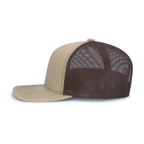 Image of Pacific Headwear Contrast Stitch Trucker Snapback