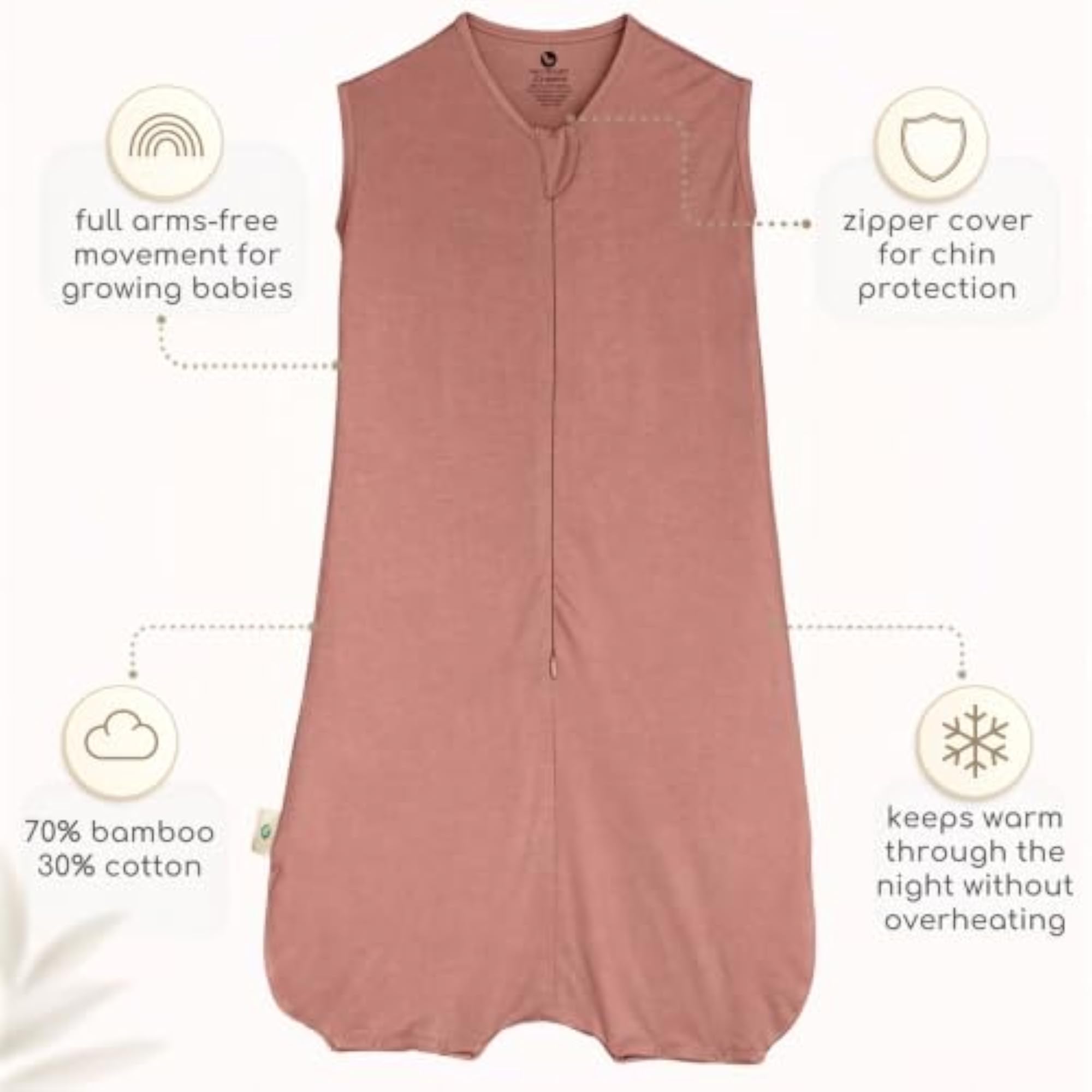 Knitted Bamboo Muslin Solid Sleeping Bag