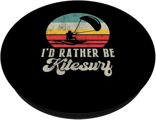 Miniatura 2 de I'd rather be Kitesurf Surf Sports Kite Kitesurfing PopSockets Standard PopGrip