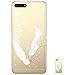 Produktbild HopMore Huawei Y6 2018 / Honor 7A Hülle Silikon Transparent Durchsichtig Clear Design Muster Bumper Slim Handyhülle Tasche Schale Hüllen Case Cover Pour Huawei Y6 2018 / Honor 7A - weiße Feder